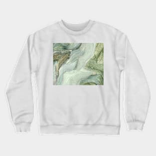 Mint Green Abstract Art Crewneck Sweatshirt